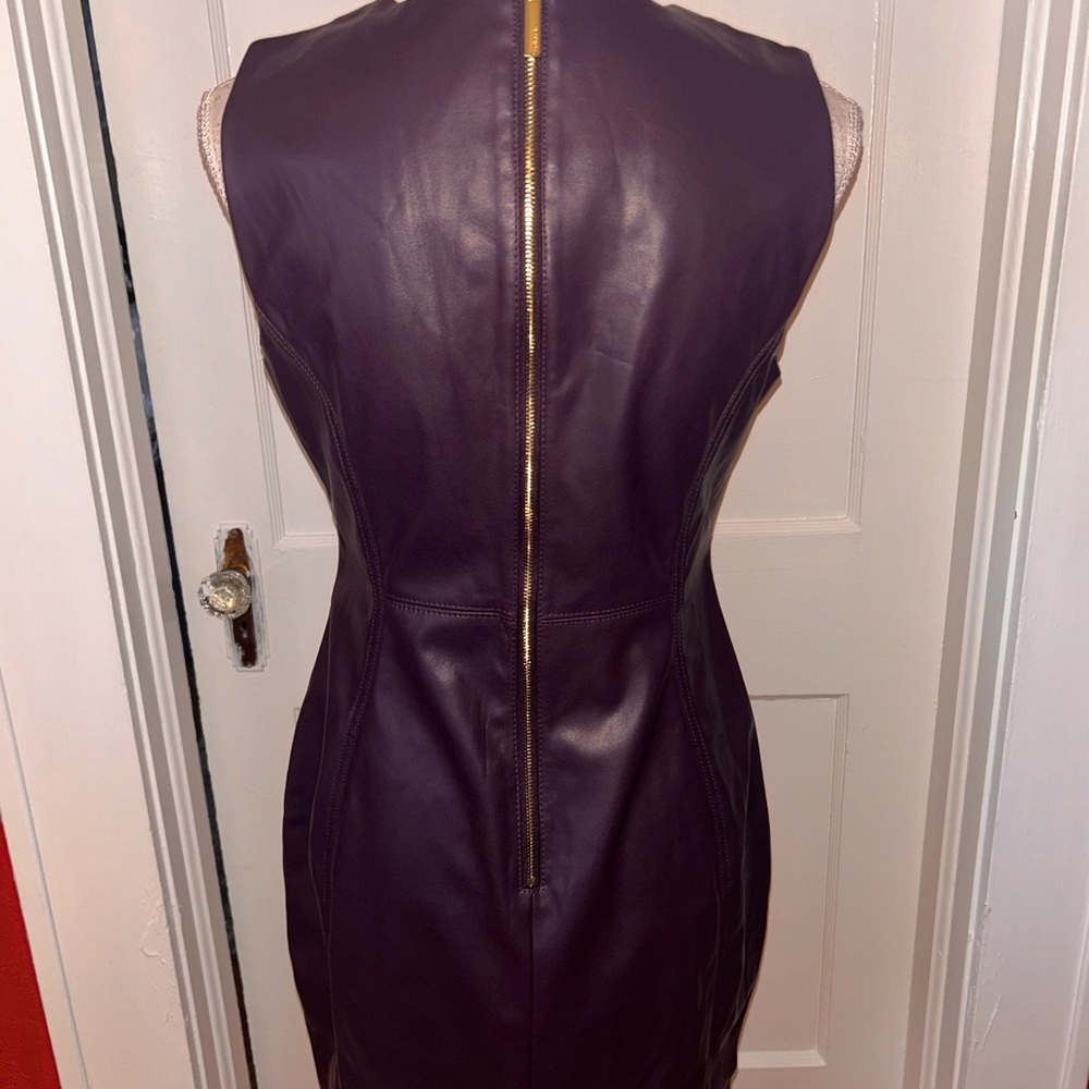 Womens Calvin Klein dark Purple/eggplant color faux Leather NWT size 8 - Picture 5 of 12